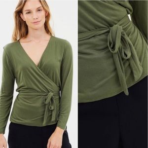 J. Crew Wrap And Tie Top